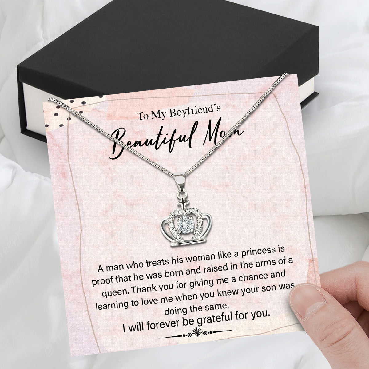 Boyfriend's Mom Necklace: A Heartfelt Gift for the Woman Who Raised Him