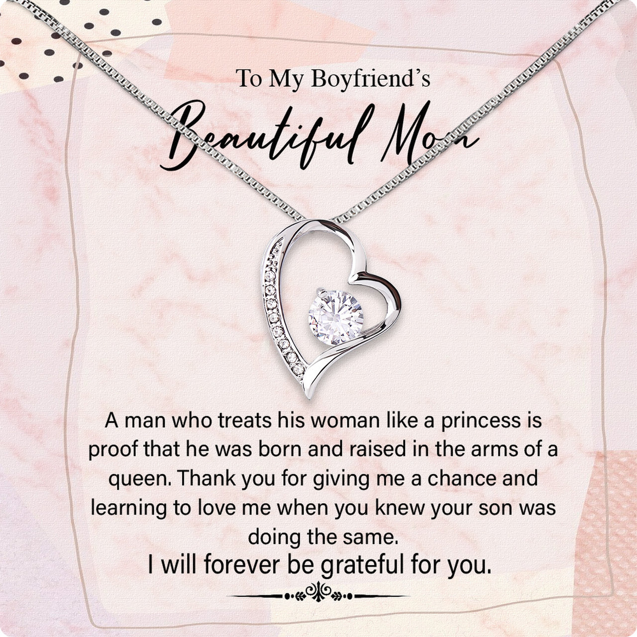 Boyfriend's Mom Necklace: A Heartfelt Gift for the Woman Who Raised Him