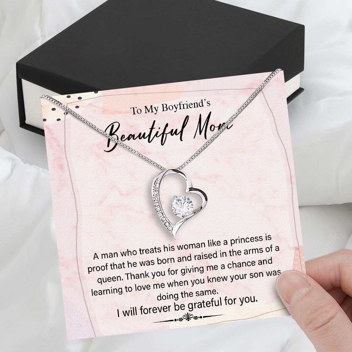 Boyfriend's Mom Necklace: A Heartfelt Gift for the Woman Who Raised Him