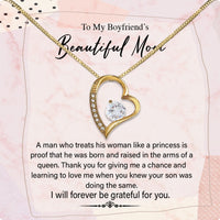 Thumbnail for Boyfriend's Mom Necklace: A Heartfelt Gift for the Woman Who Raised Him