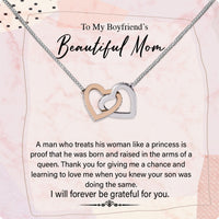 Thumbnail for Boyfriend's Mom Necklace: A Heartfelt Gift for the Woman Who Raised Him