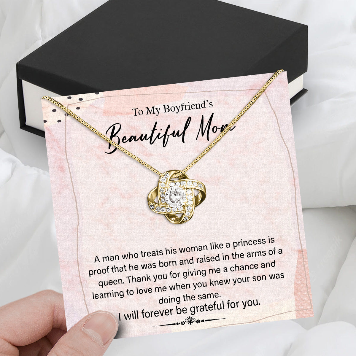 Boyfriend's Mom Necklace: A Heartfelt Gift for the Woman Who Raised Him