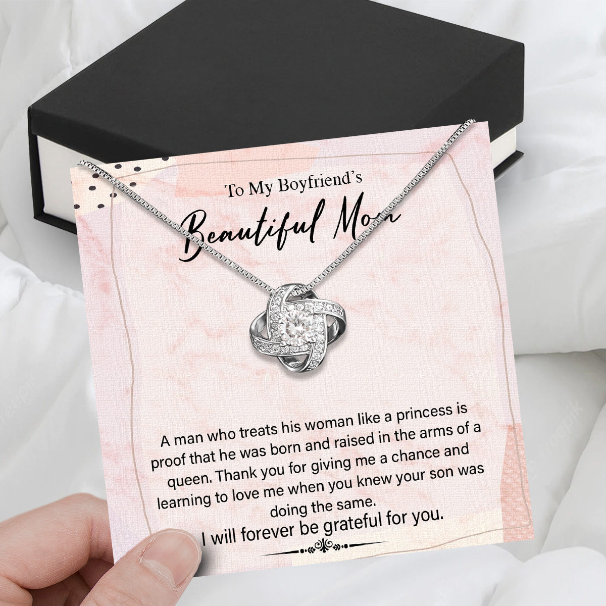 Boyfriend's Mom Necklace: A Heartfelt Gift for the Woman Who Raised Him