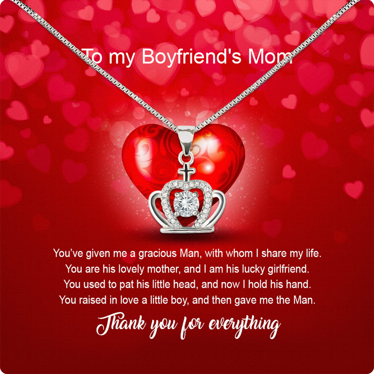 Boyfriend’s Mom Necklace: A Heartfelt Gift for the Woman Who Raised Him