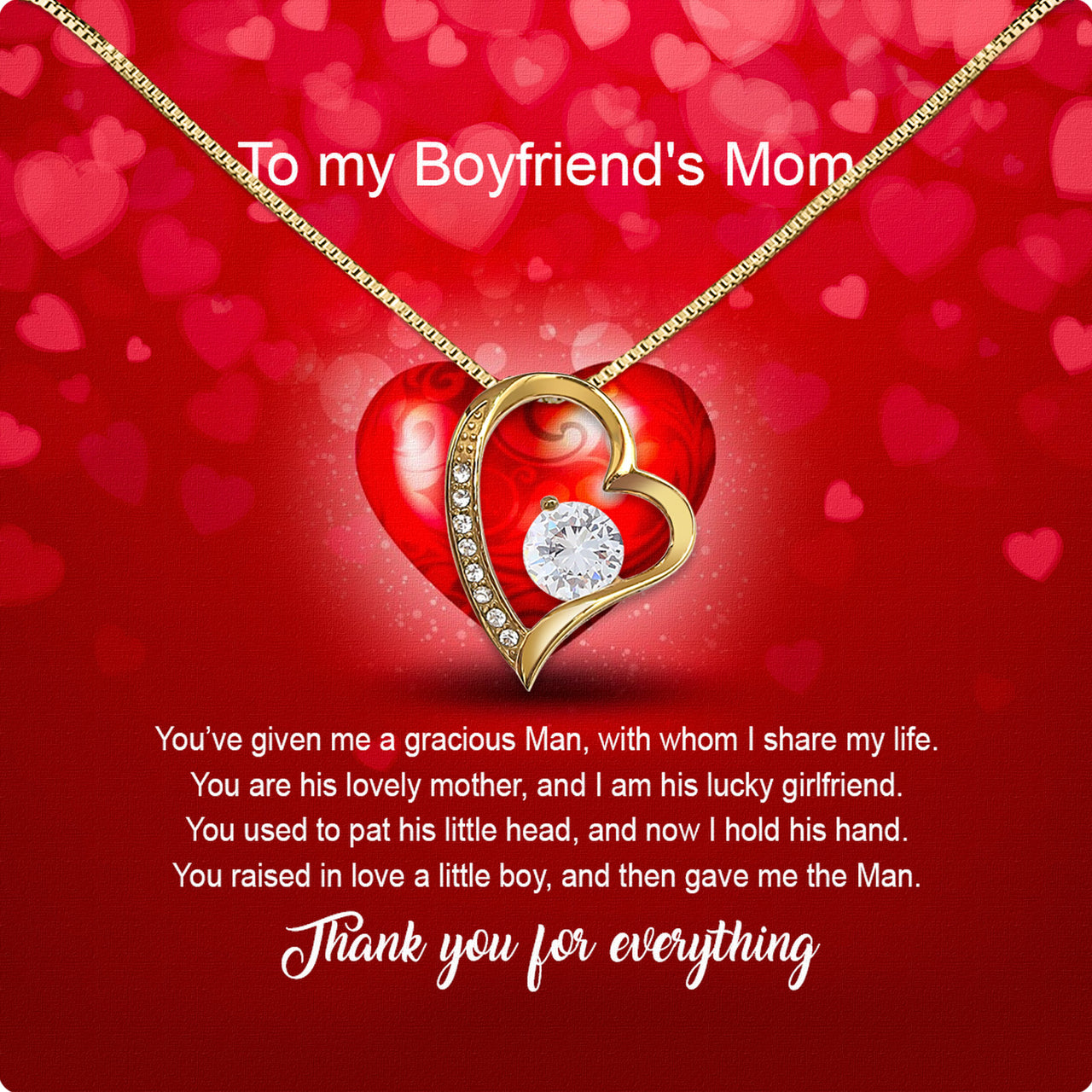 Boyfriend’s Mom Necklace: A Heartfelt Gift for the Woman Who Raised Him