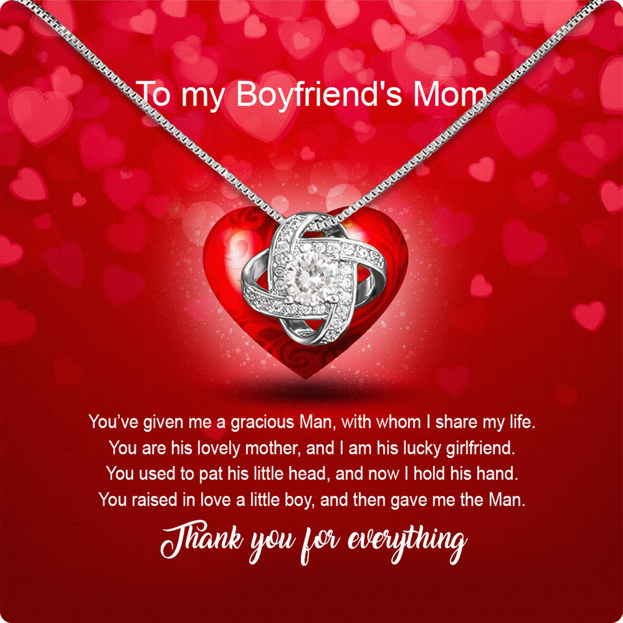 Boyfriend’s Mom Necklace: A Heartfelt Gift for the Woman Who Raised Him