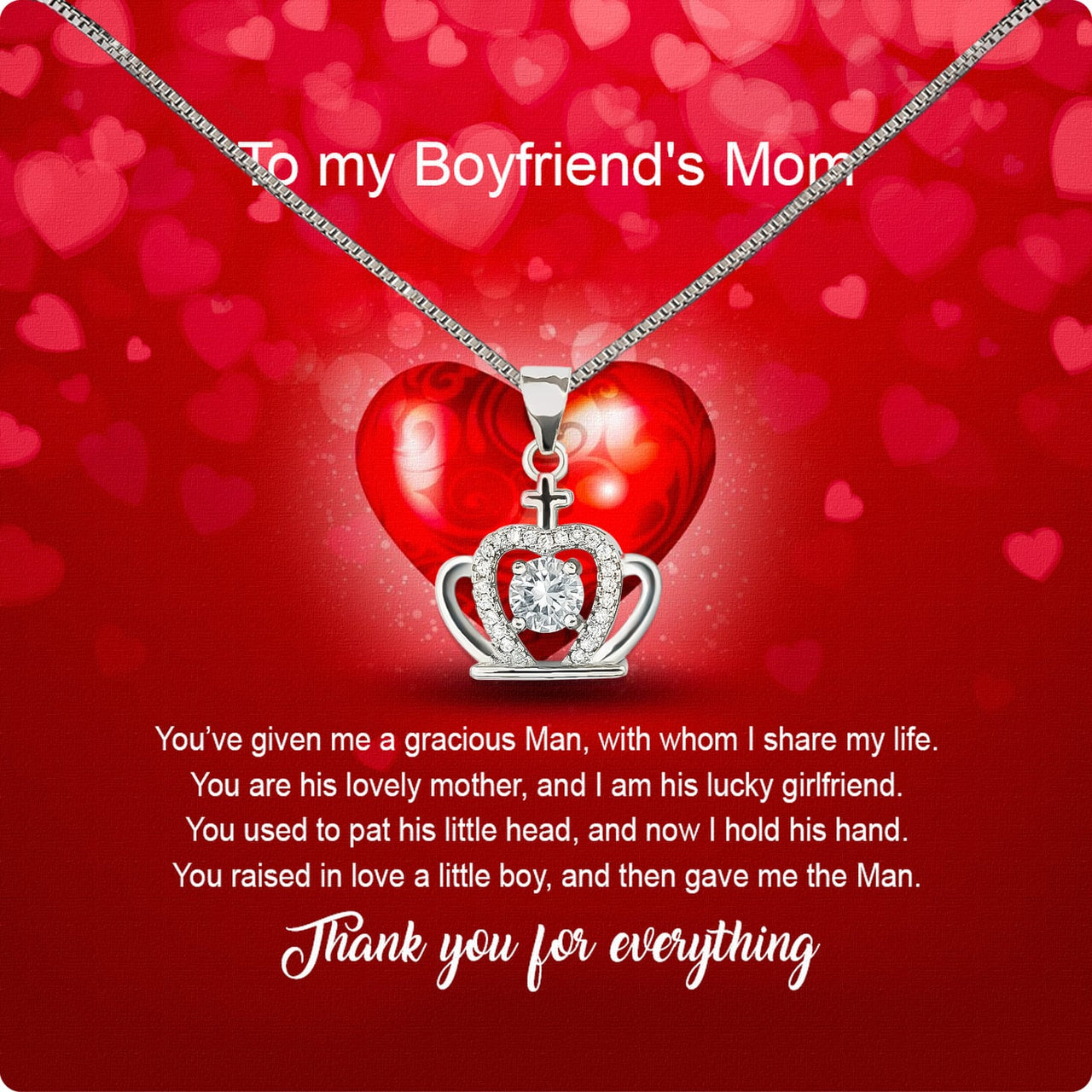 Boyfriend’s Mom Necklace: A Heartfelt Gift for the Woman Who Raised Him