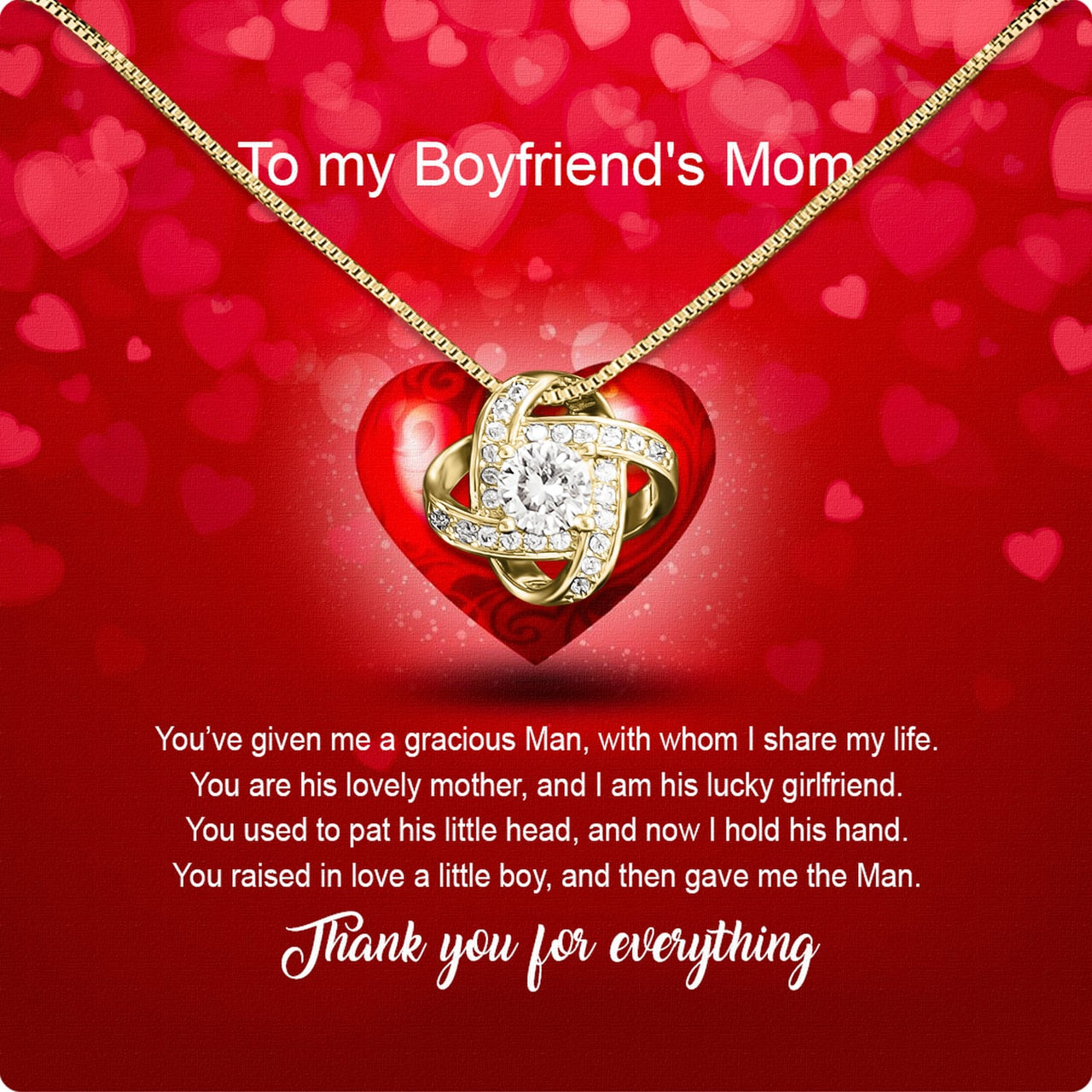 Boyfriend’s Mom Necklace: A Heartfelt Gift for the Woman Who Raised Him