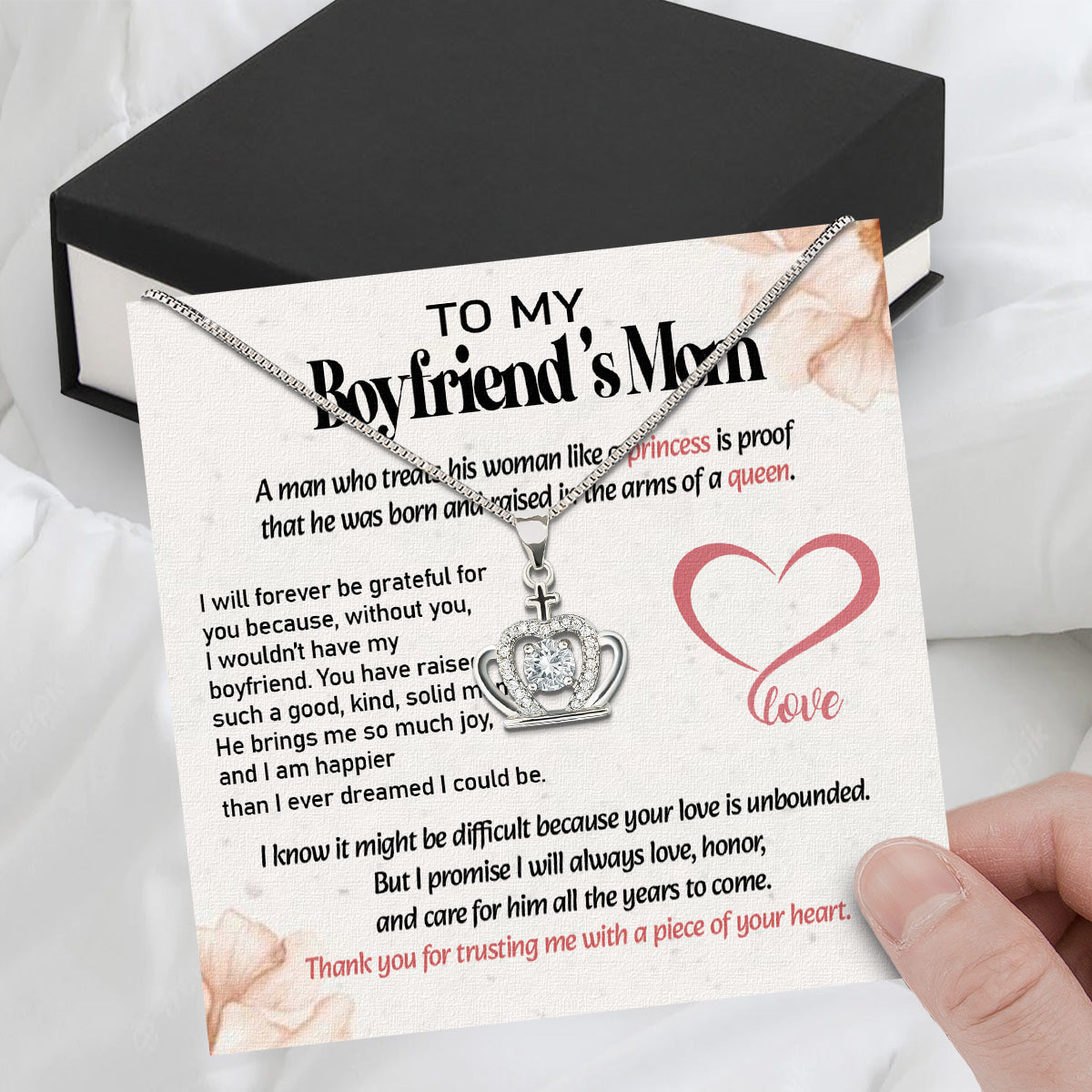 Boyfriend's Mom Necklace: A Heartfelt Gift for the Woman Who Raised Him