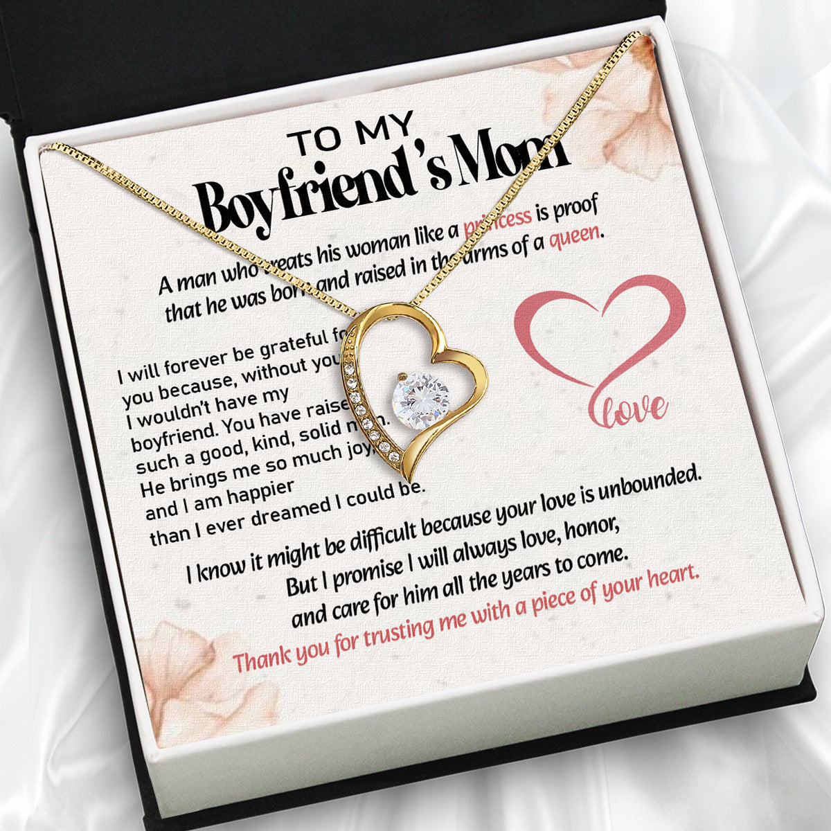 Boyfriend's Mom Necklace: A Heartfelt Gift for the Woman Who Raised Him