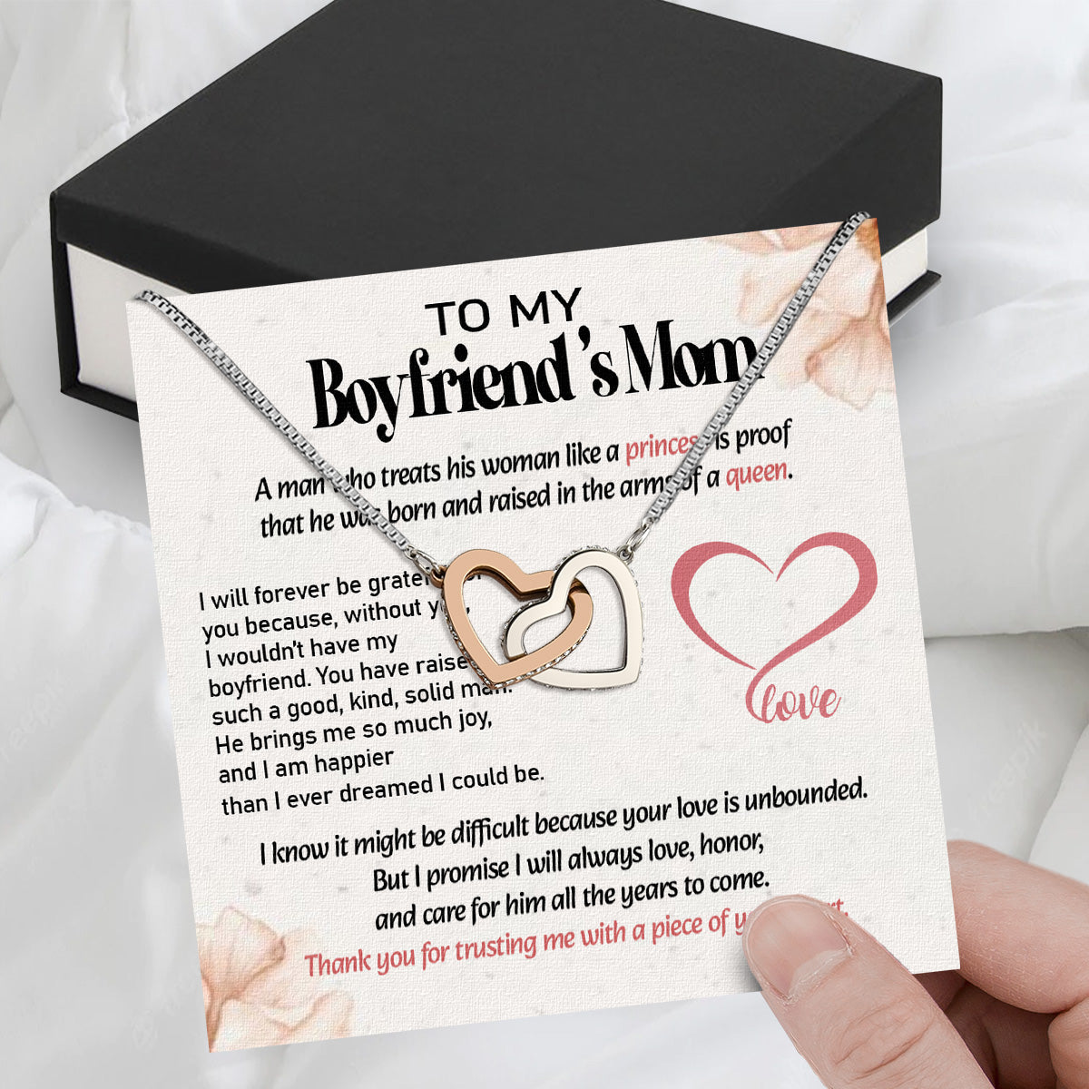 Boyfriend's Mom Necklace: A Heartfelt Gift for the Woman Who Raised Him