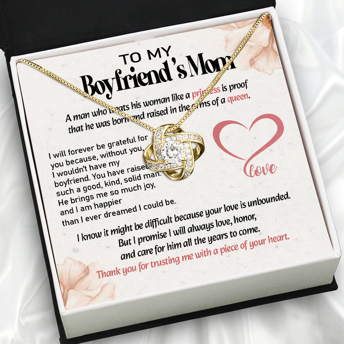 Boyfriend's Mom Necklace: A Heartfelt Gift for the Woman Who Raised Him