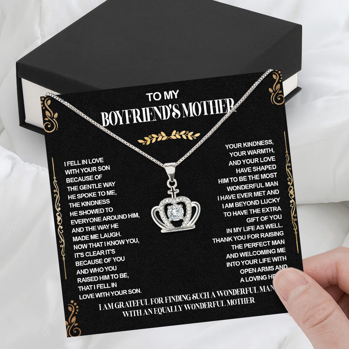 Boyfriend's Mom Necklace: A Heartfelt Gift for the Woman Who Raised Him