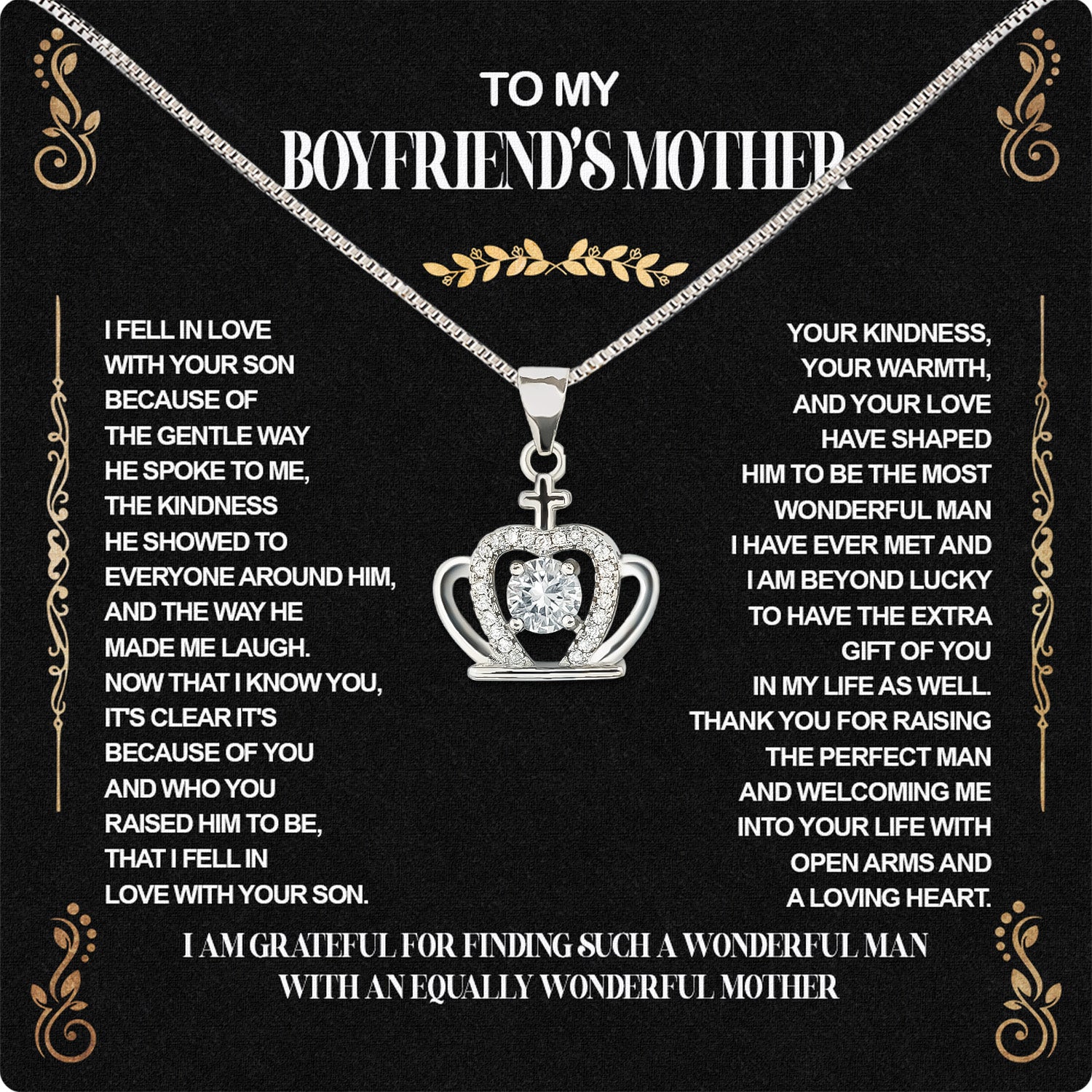 Boyfriend's Mom Necklace: A Heartfelt Gift for the Woman Who Raised Him