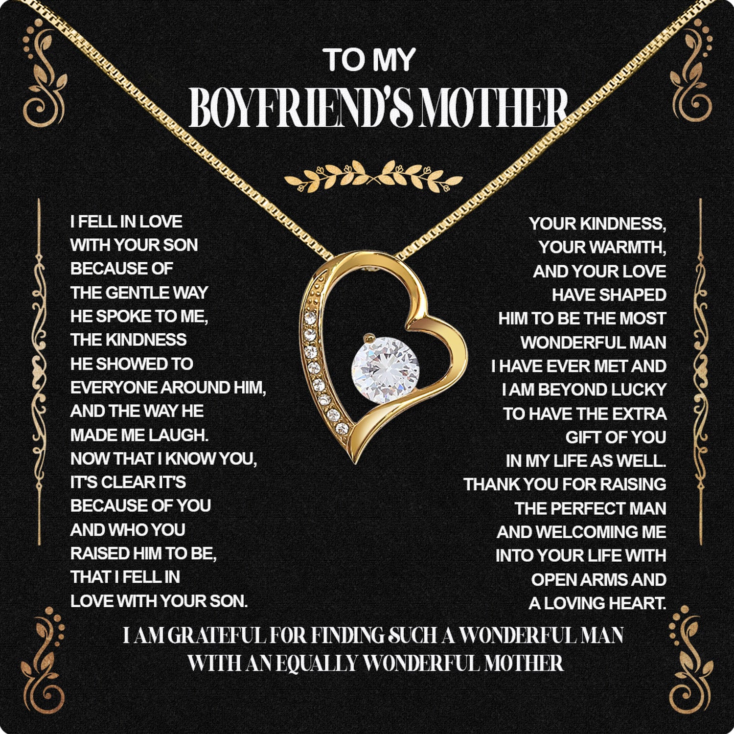 Boyfriend's Mom Necklace: A Heartfelt Gift for the Woman Who Raised Him
