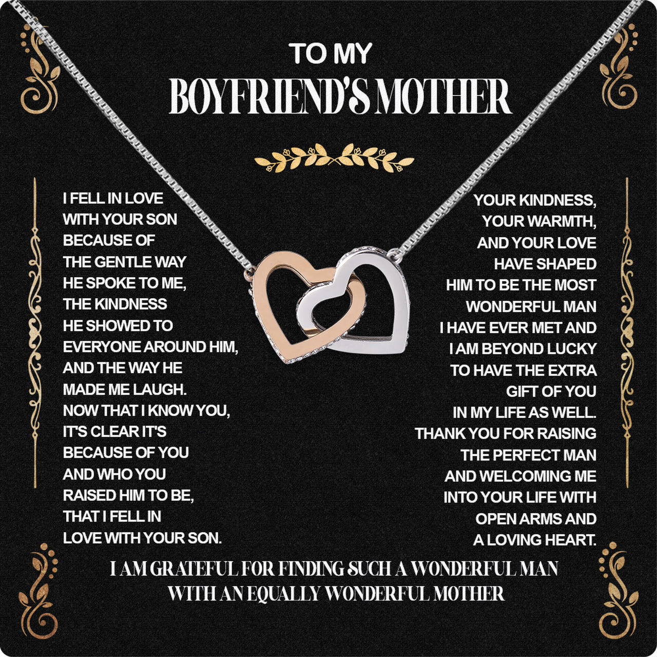 Boyfriend's Mom Necklace: A Heartfelt Gift for the Woman Who Raised Him