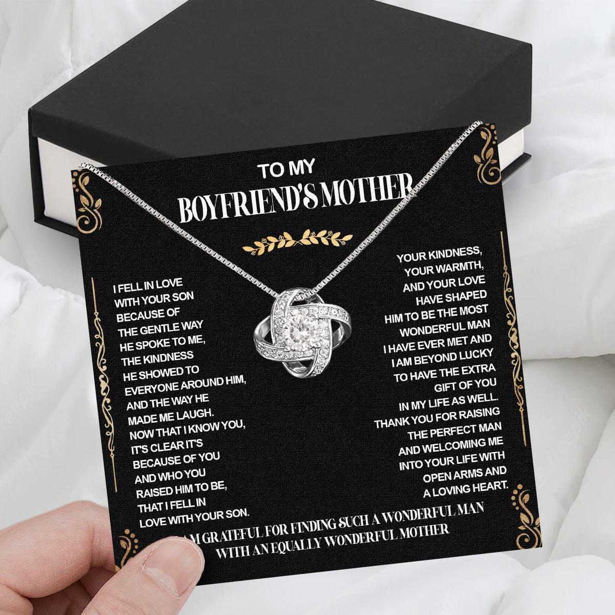 Boyfriend's Mom Necklace: A Heartfelt Gift for the Woman Who Raised Him