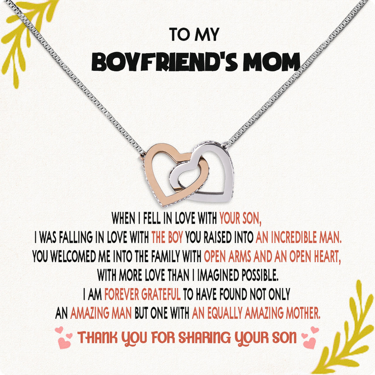 Boyfriend’s Mom Necklace: A Heartfelt Gift for the Woman Who Raised Him