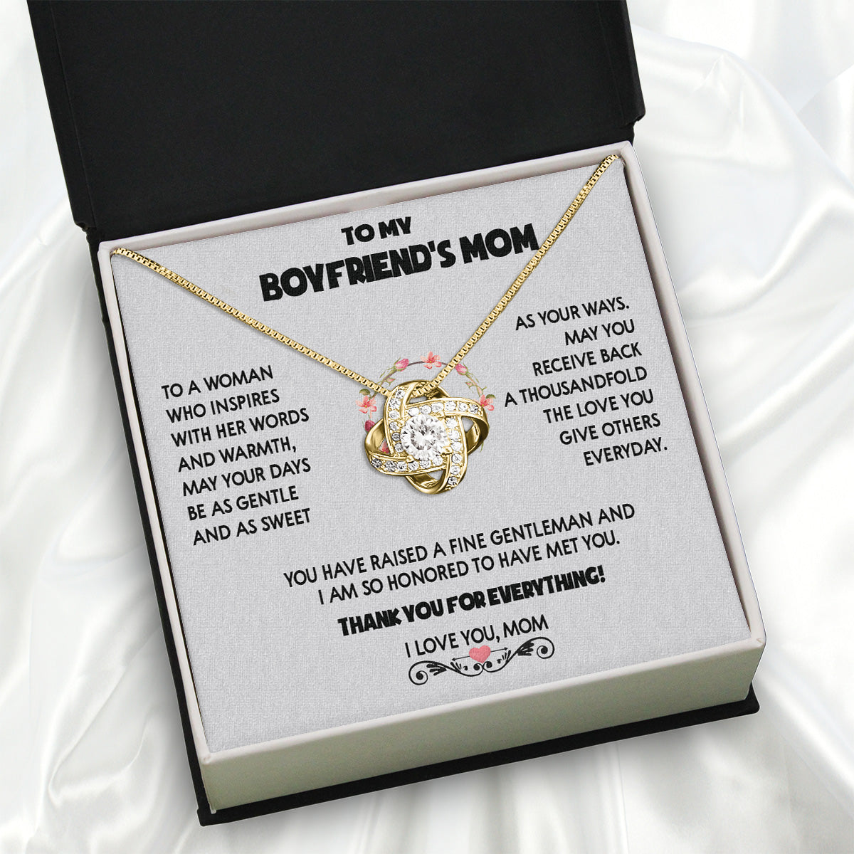 Boyfriend’s Mom Necklace: A Heartfelt Gift for the Woman Who Raised Him