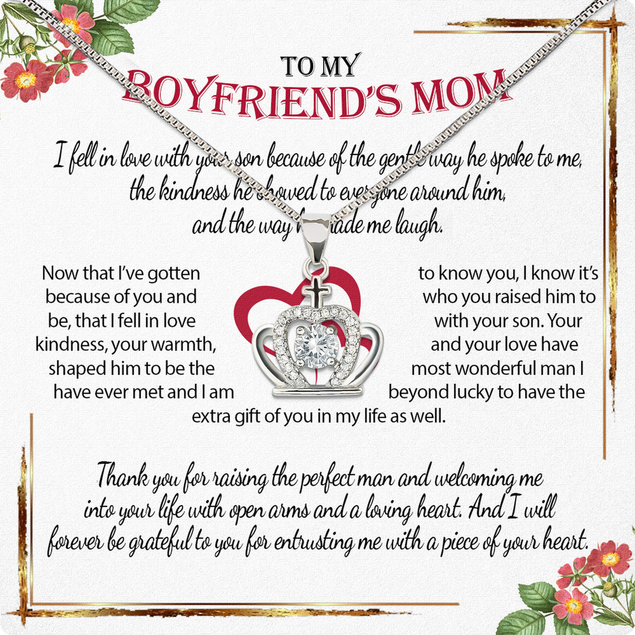 Boyfriend's Mom Necklace: A Heartfelt Gift for the Woman Who Raised Him