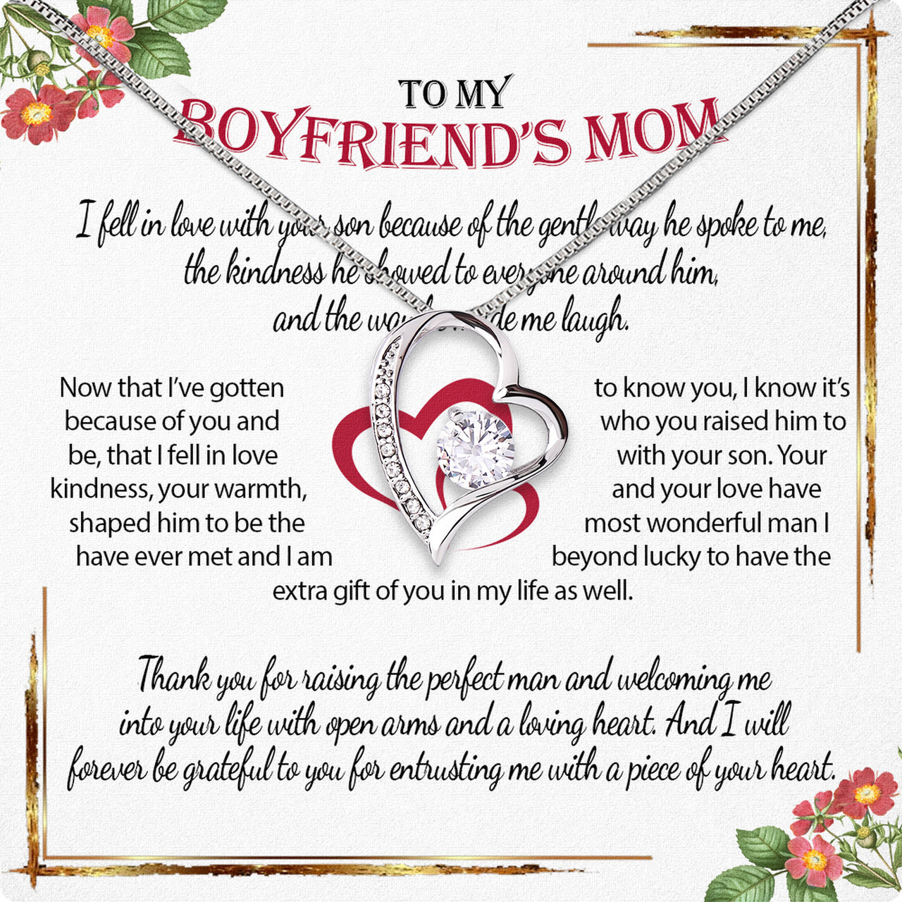 Boyfriend's Mom Necklace: A Heartfelt Gift for the Woman Who Raised Him