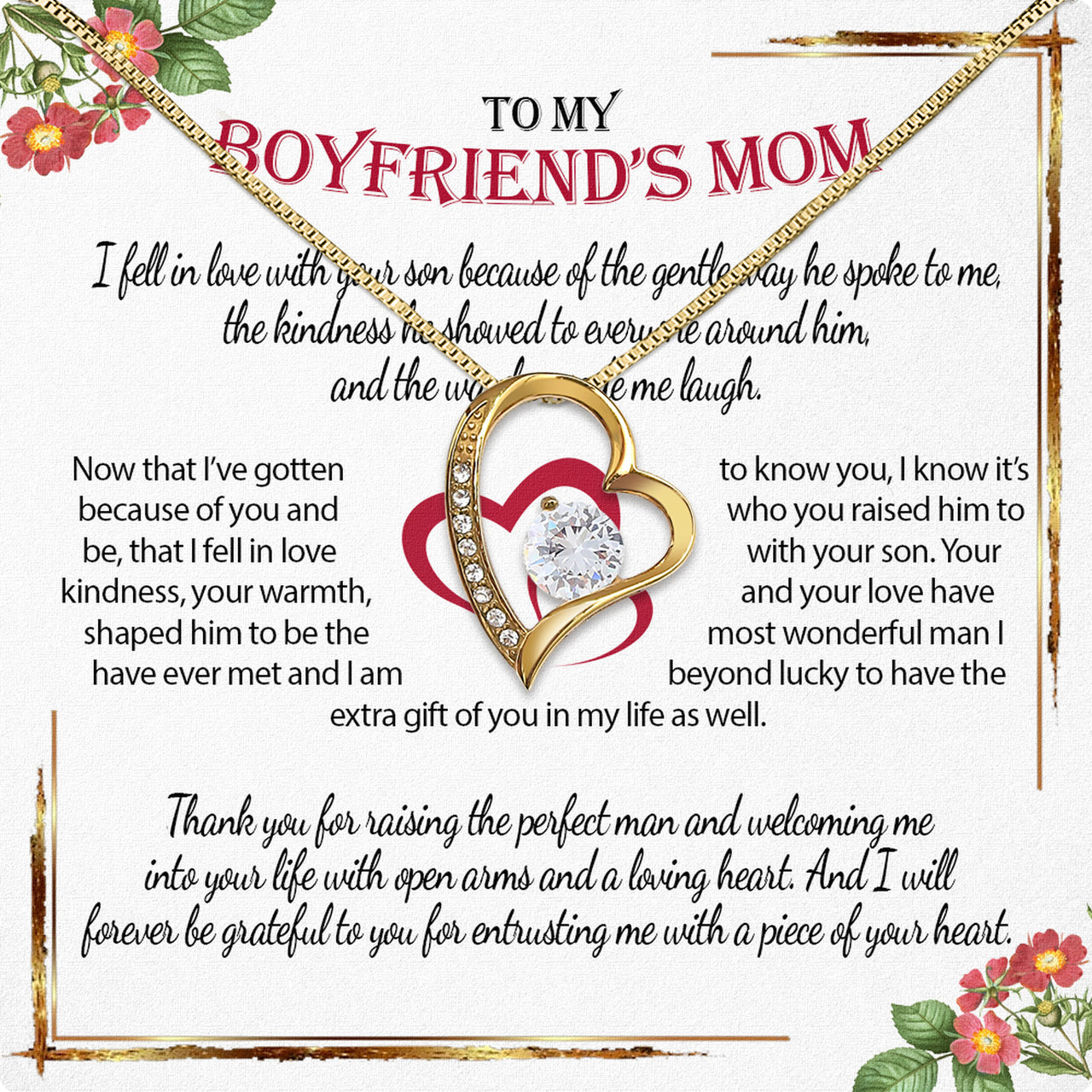 Boyfriend's Mom Necklace: A Heartfelt Gift for the Woman Who Raised Him