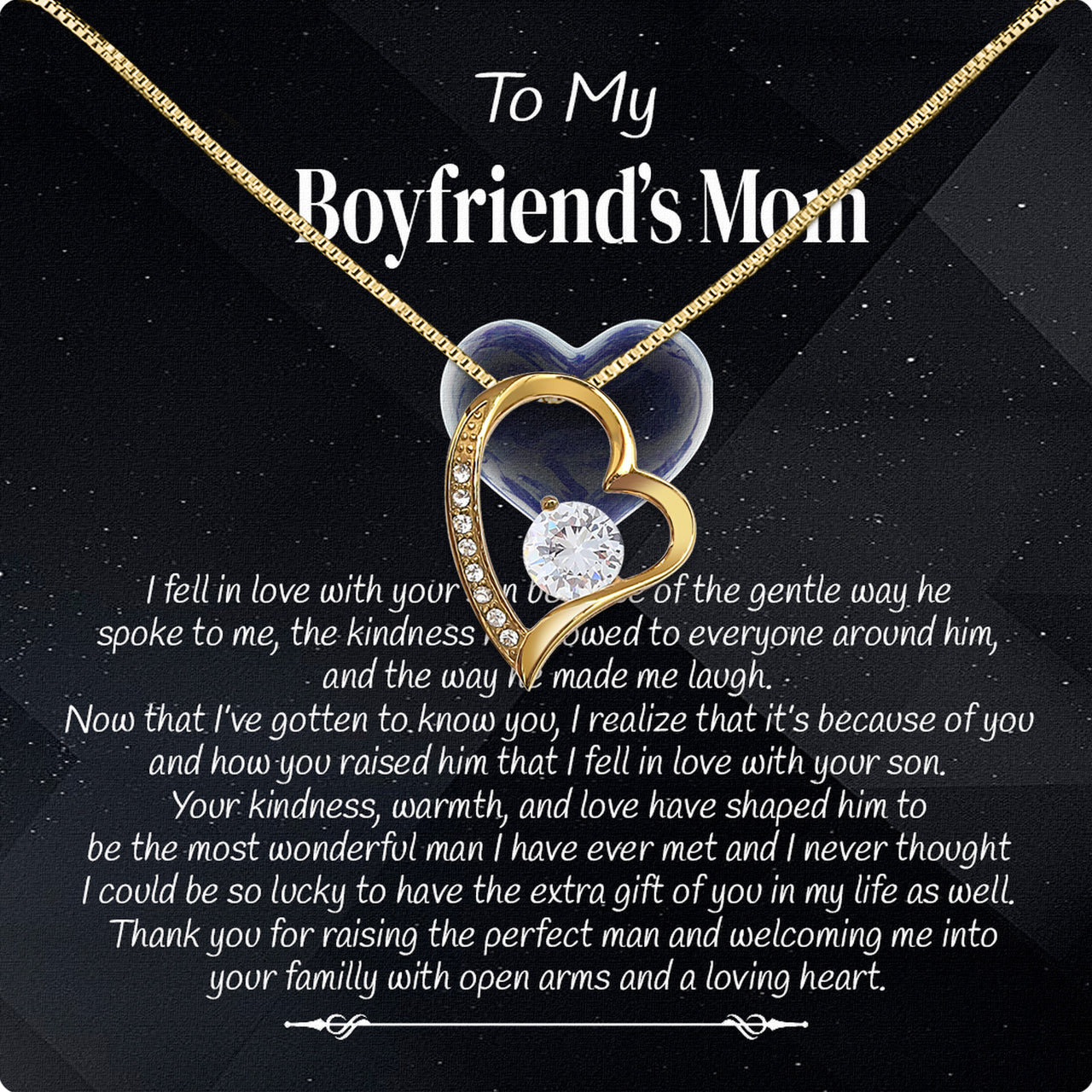 Boyfriend’s Mom Necklace: A Heartfelt Gift for the Woman Who Raised Him