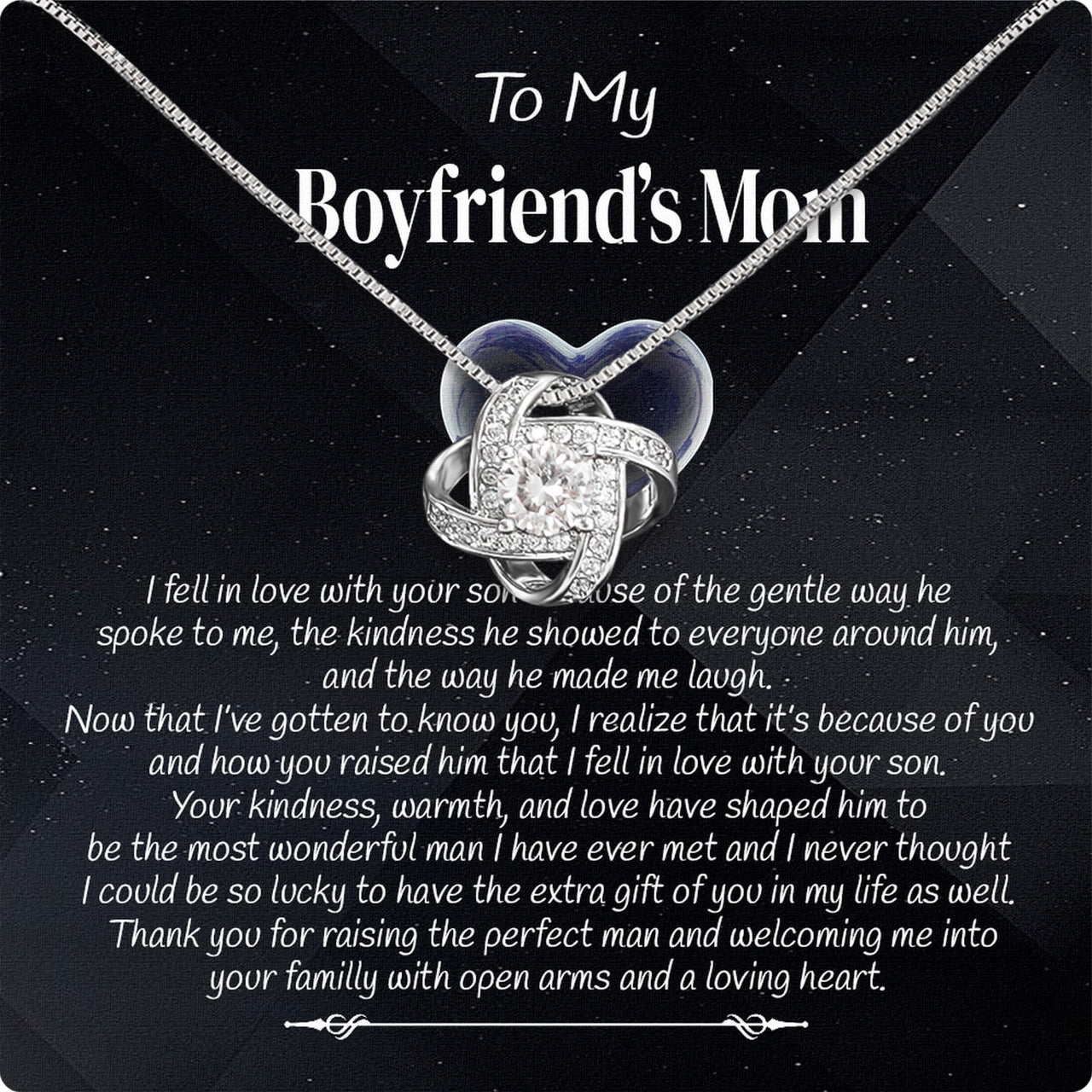 Boyfriend’s Mom Necklace: A Heartfelt Gift for the Woman Who Raised Him