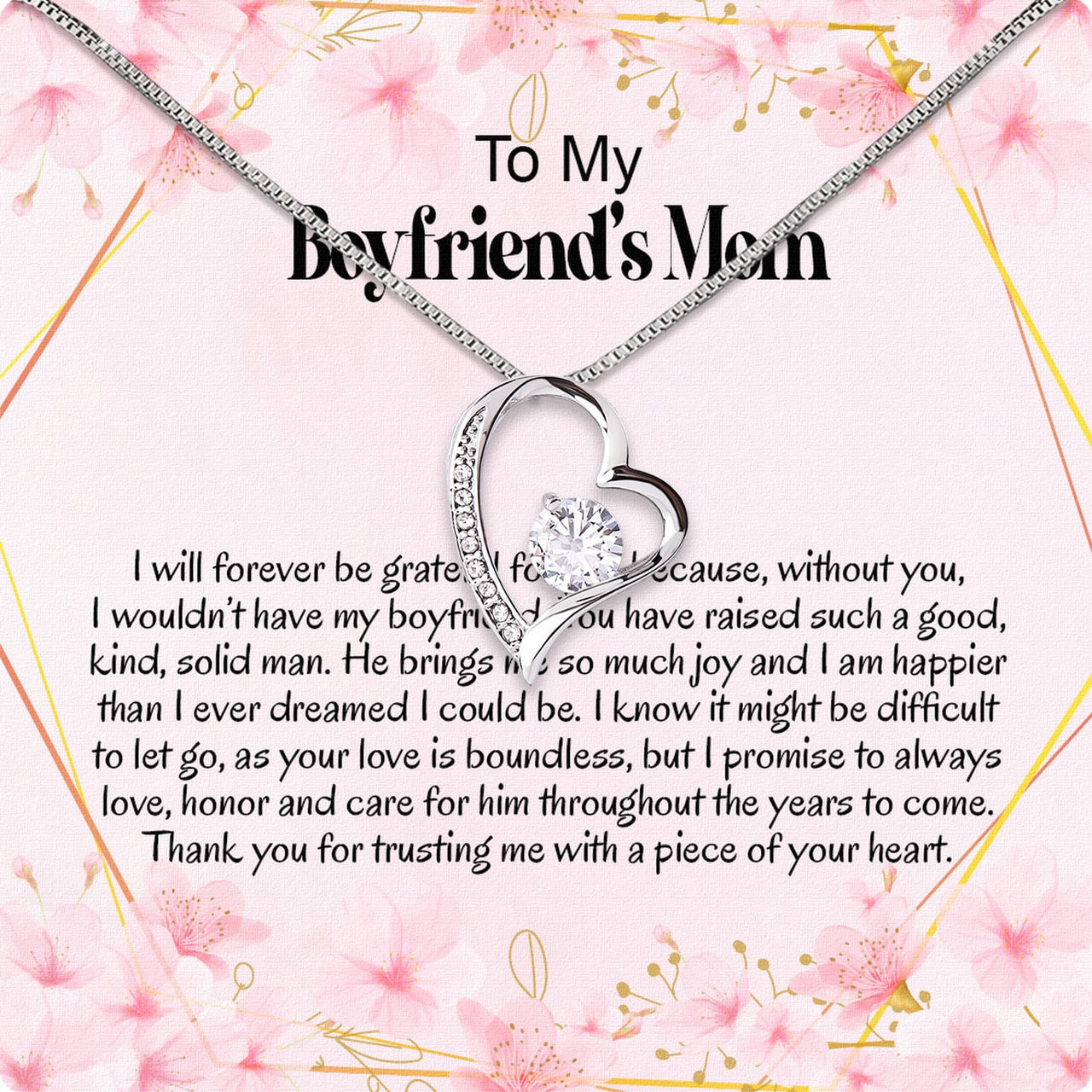 Boyfriend’s Mom Necklace: A Heartfelt Gift for the Woman Who Raised Him