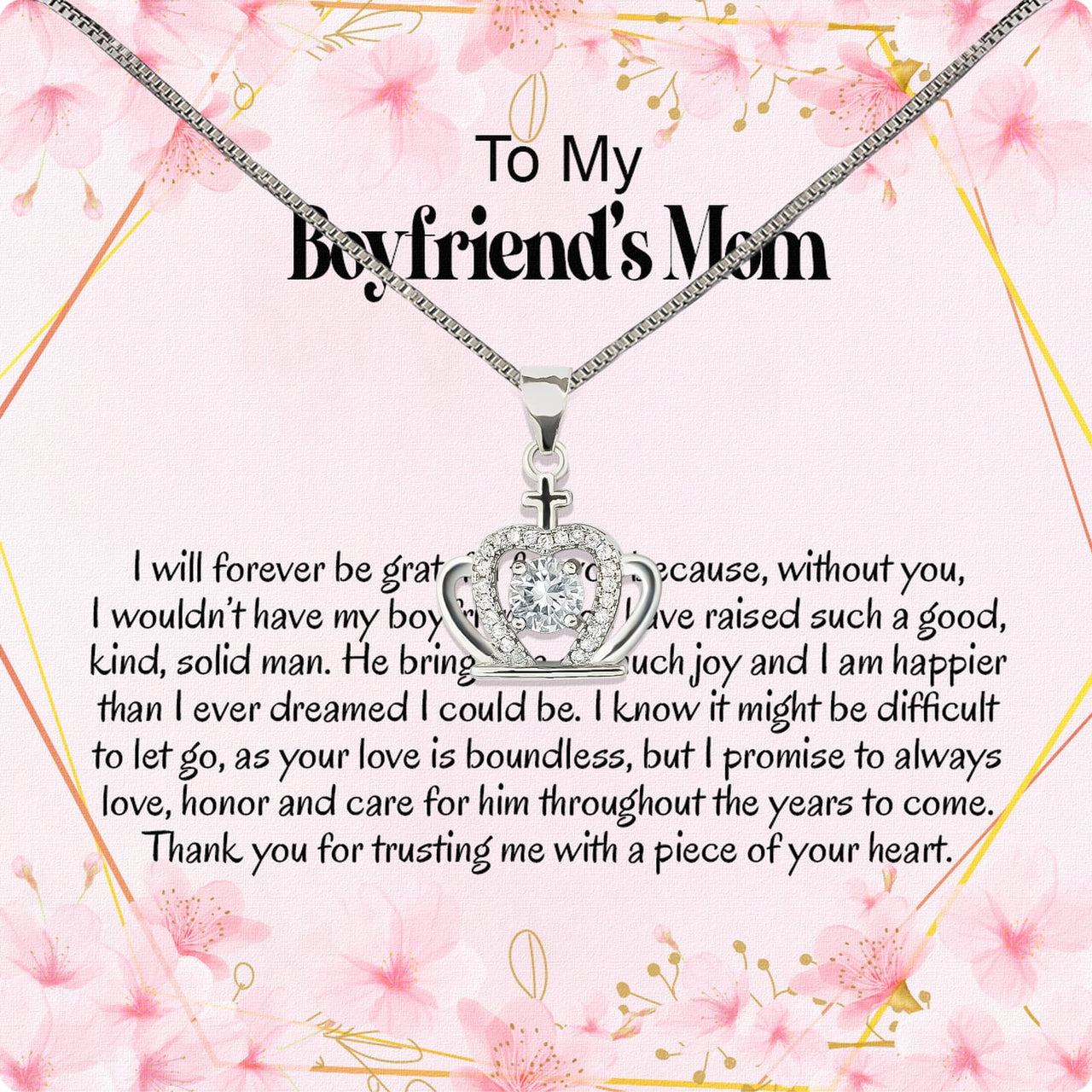 Boyfriend’s Mom Necklace: A Heartfelt Gift for the Woman Who Raised Him