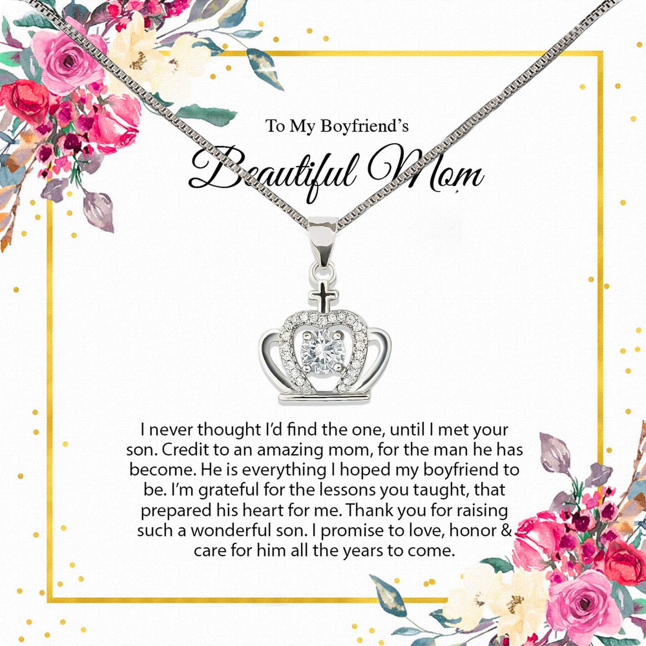 Boyfriend’s Mom Necklace: A Heartfelt Gift for the Woman Who Raised Him