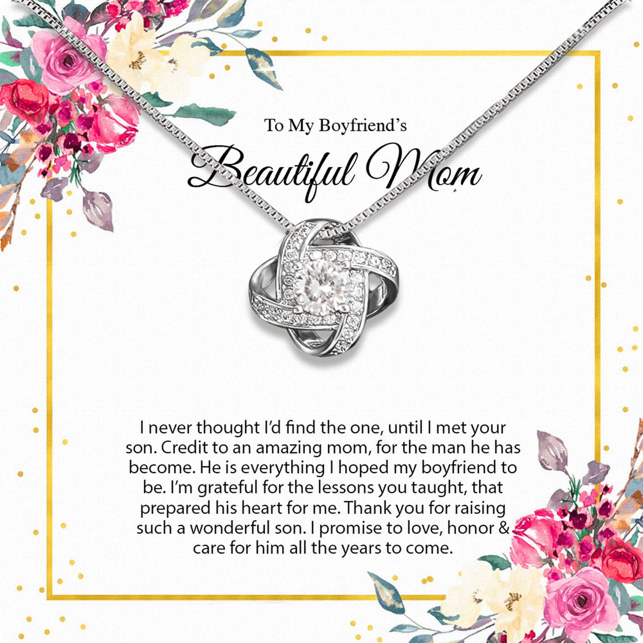 Boyfriend’s Mom Necklace: A Heartfelt Gift for the Woman Who Raised Him