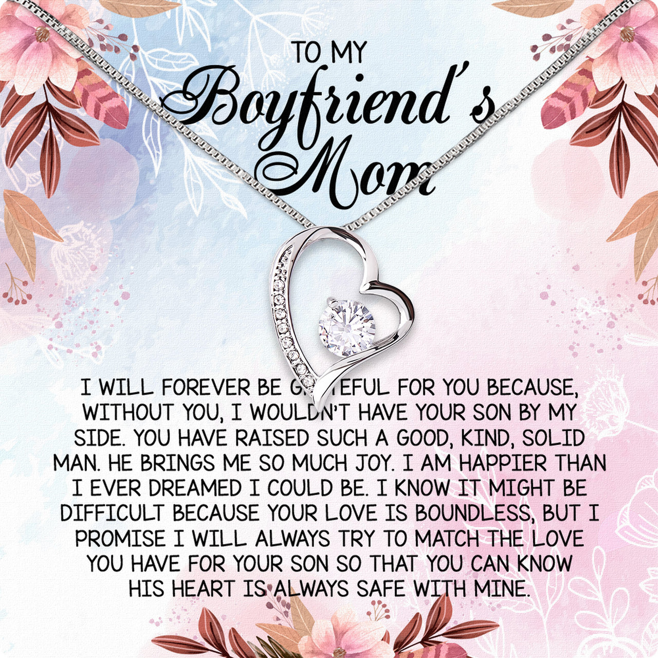 Boyfriend's Mom Necklace: A Heartfelt Gift for the Woman Who Raised Him