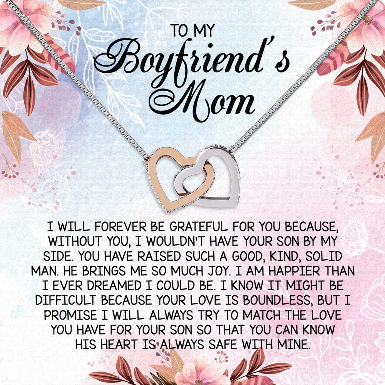 Boyfriend's Mom Necklace: A Heartfelt Gift for the Woman Who Raised Him