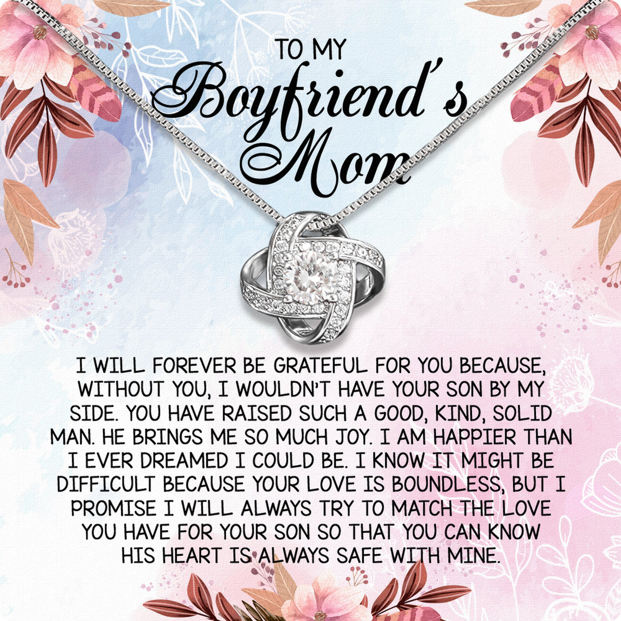 Boyfriend's Mom Necklace: A Heartfelt Gift for the Woman Who Raised Him