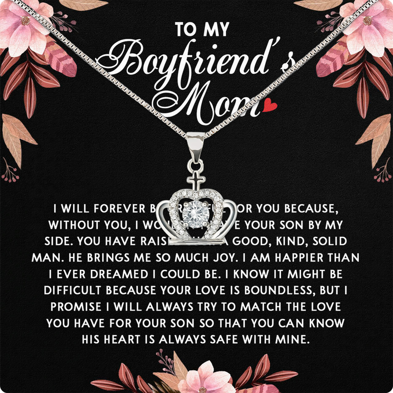 Boyfriend's Mom Necklace: A Heartfelt Gift for the Woman Who Raised Him