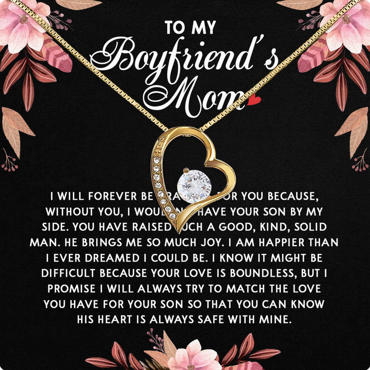 Boyfriend's Mom Necklace: A Heartfelt Gift for the Woman Who Raised Him