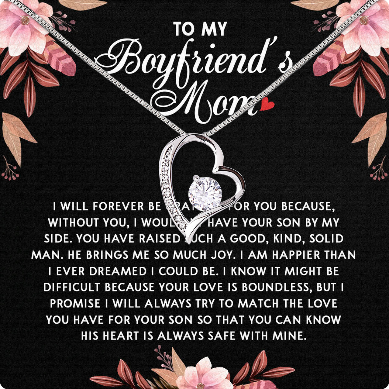 Boyfriend's Mom Necklace: A Heartfelt Gift for the Woman Who Raised Him