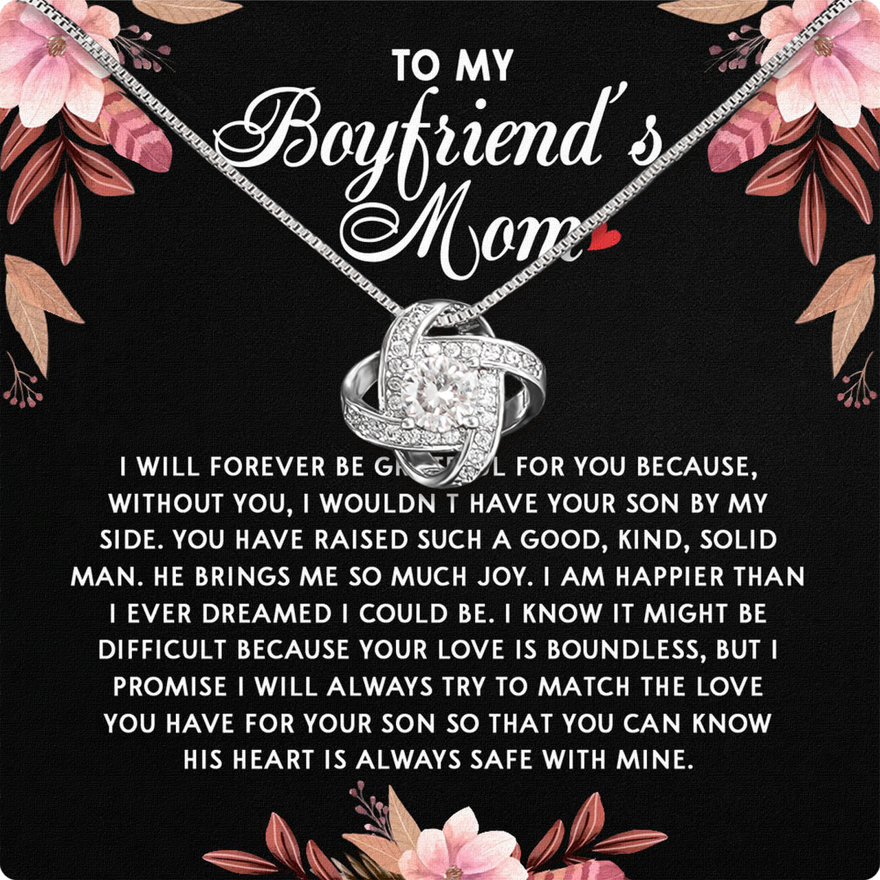 Boyfriend's Mom Necklace: A Heartfelt Gift for the Woman Who Raised Him