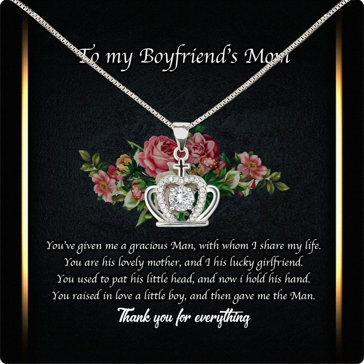 Boyfriend’s Mom Necklace: A Heartfelt Gift for the Woman Who Raised Him