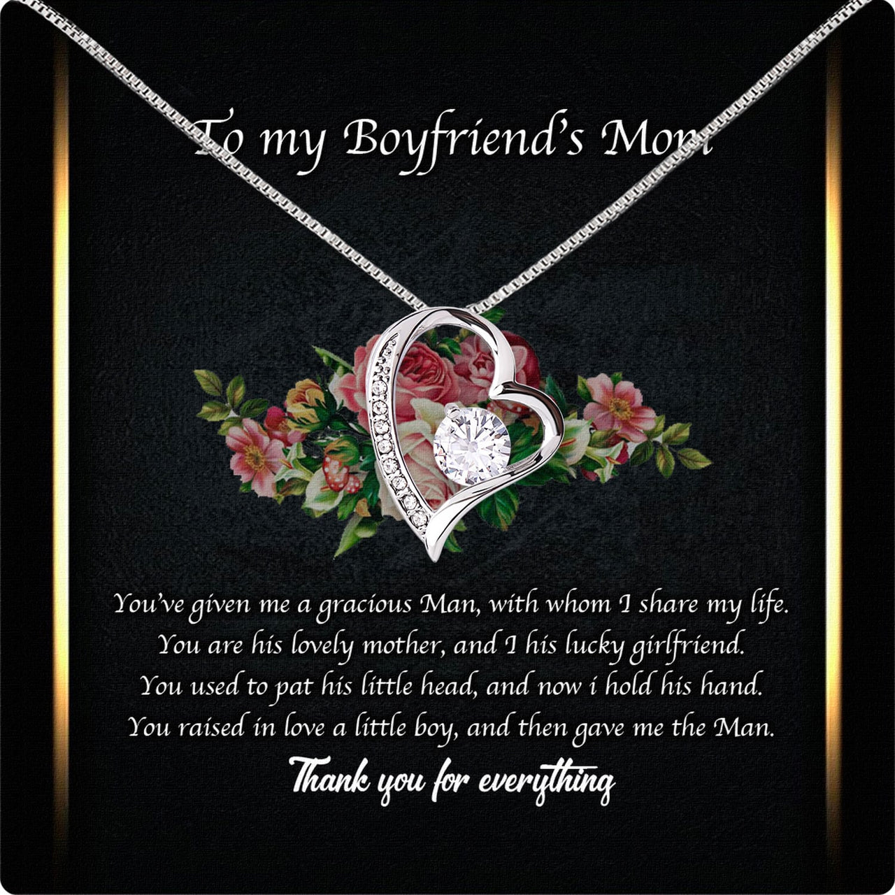 Boyfriend’s Mom Necklace: A Heartfelt Gift for the Woman Who Raised Him