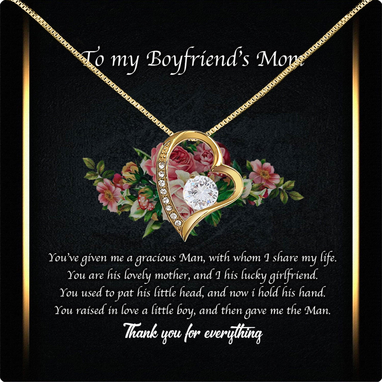 Boyfriend’s Mom Necklace: A Heartfelt Gift for the Woman Who Raised Him