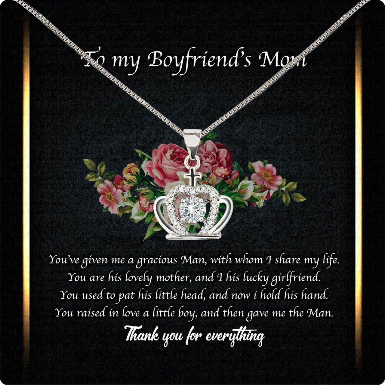 Boyfriend’s Mom Necklace: A Heartfelt Gift for the Woman Who Raised Him