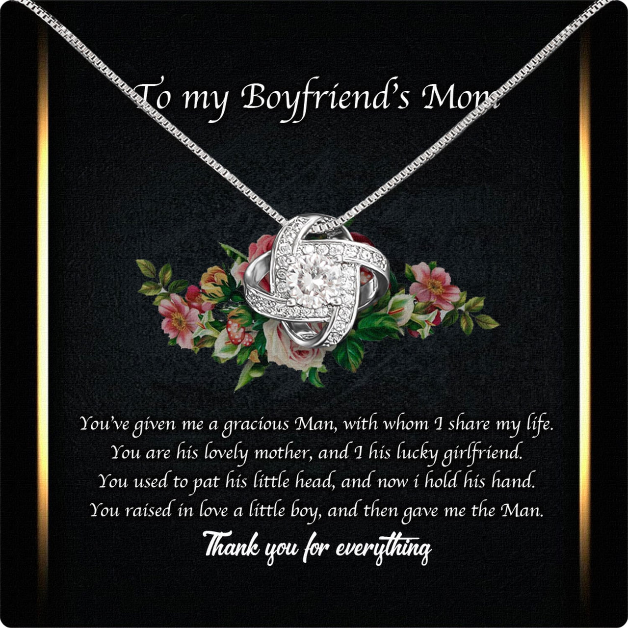 Boyfriend’s Mom Necklace: A Heartfelt Gift for the Woman Who Raised Him