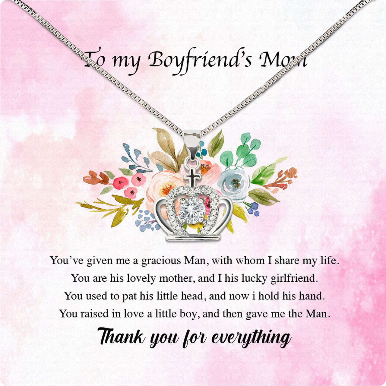 Boyfriend’s Mom Necklace: A Heartfelt Gift for the Woman Who Raised Him