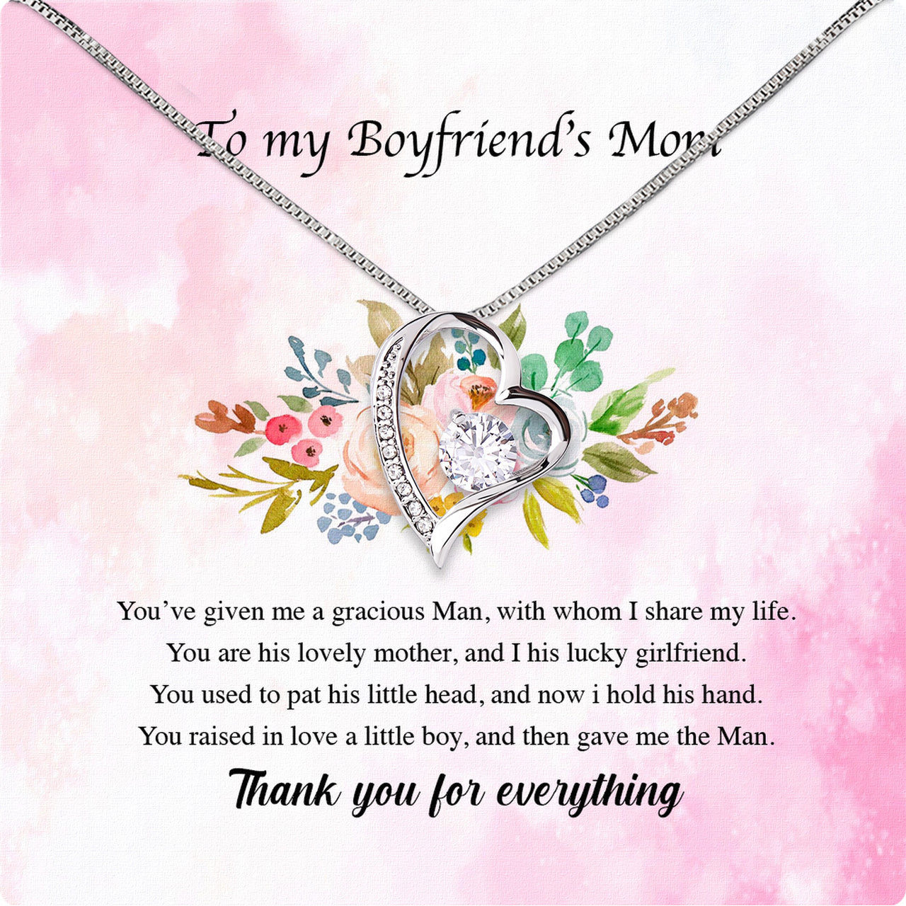 Boyfriend’s Mom Necklace: A Heartfelt Gift for the Woman Who Raised Him