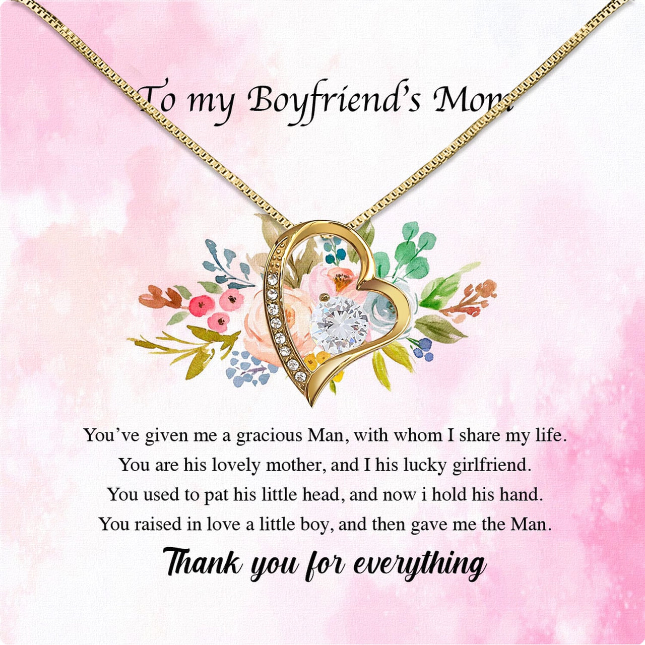 Boyfriend’s Mom Necklace: A Heartfelt Gift for the Woman Who Raised Him