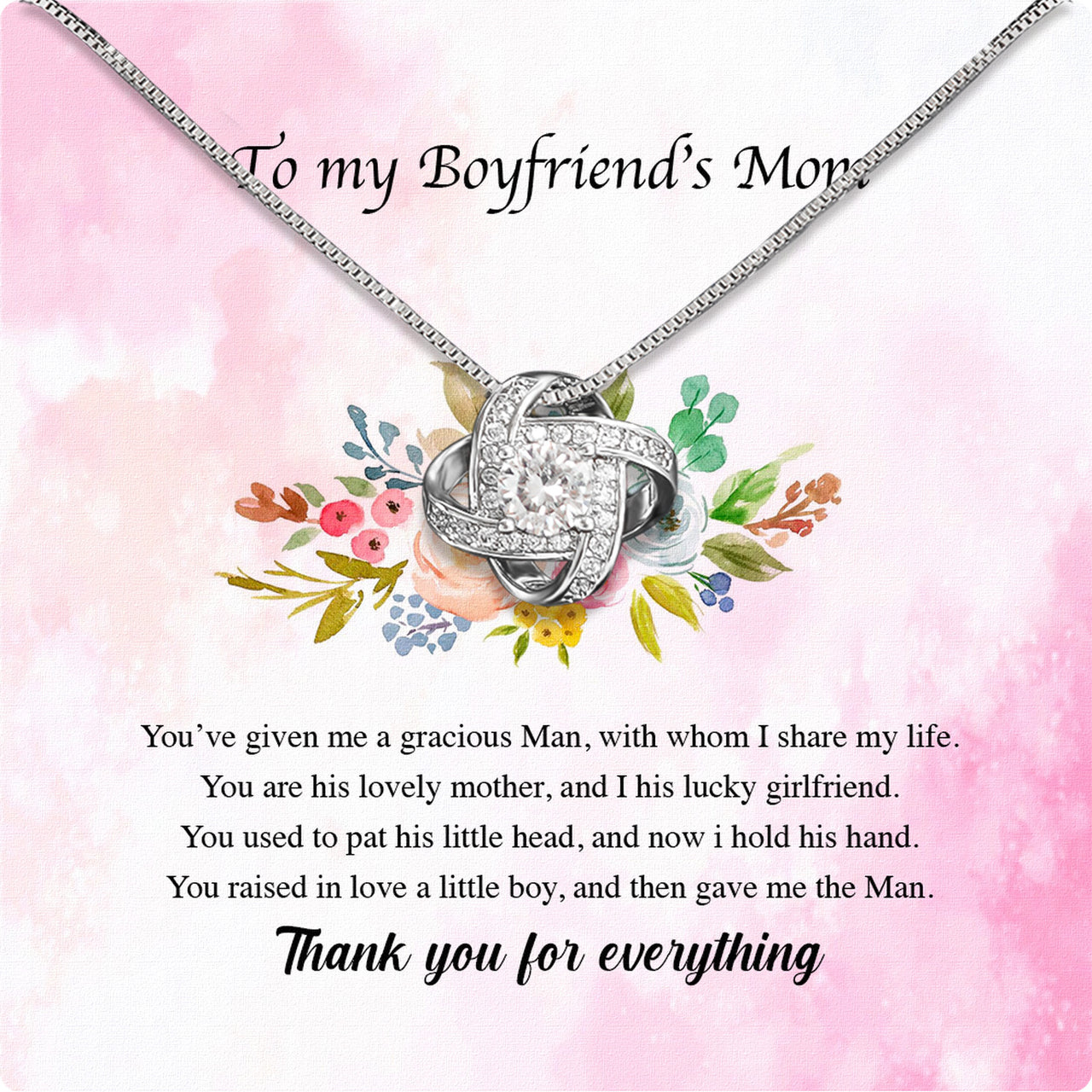 Boyfriend’s Mom Necklace: A Heartfelt Gift for the Woman Who Raised Him