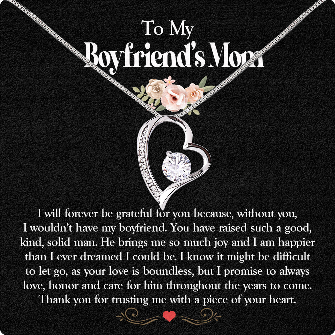 Boyfriend's Mom Necklace: A Heartfelt Gift for the Woman Who Raised Him