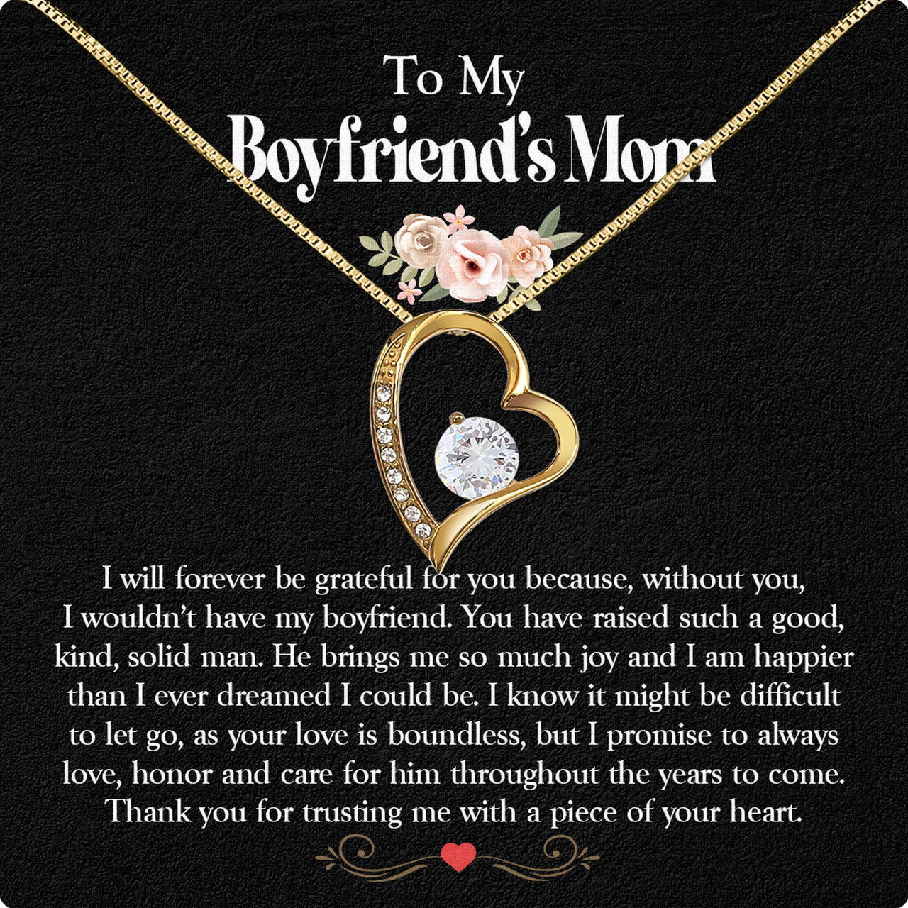 Boyfriend's Mom Necklace: A Heartfelt Gift for the Woman Who Raised Him